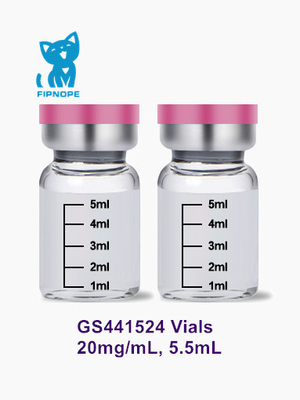 Gs-441524 injectie voor Kattenfip Katachtige Besmettelijke Peritonitis, 20mg/mL, 5.5mL